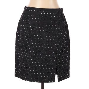 Antonio Melani Black Skirt with Polka Dot Print